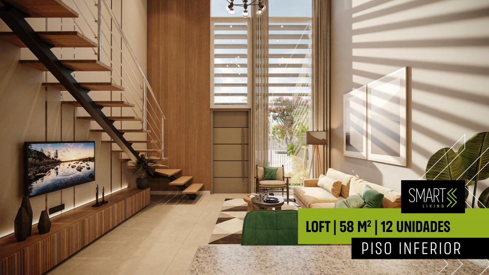 Loft no Smart Living, Centro, Pelotas/RS