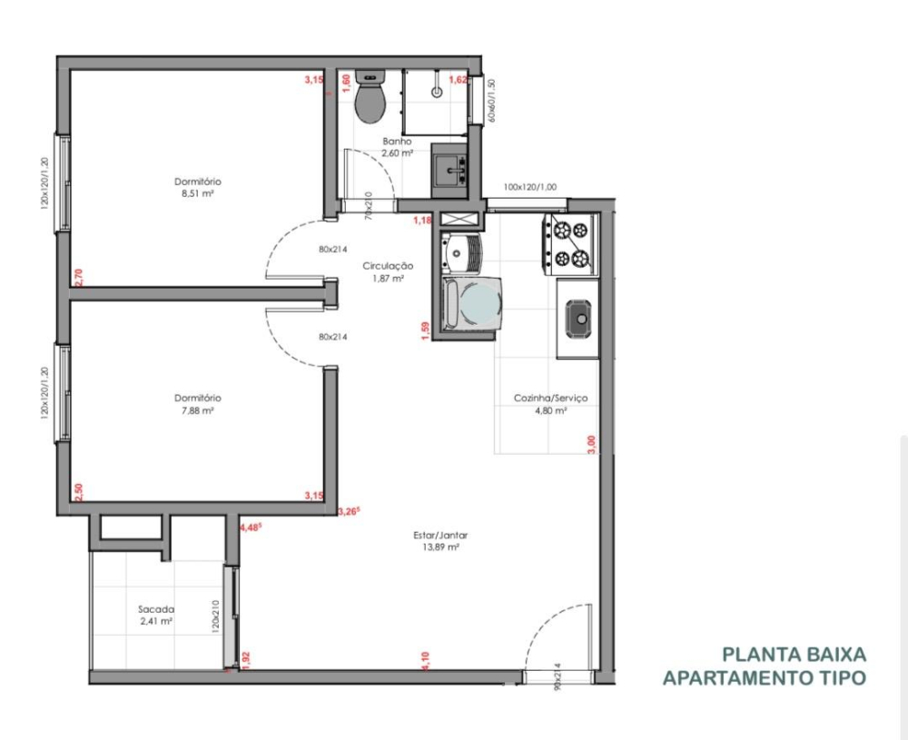 Residencial Santa Clara - apartamento 2 dormitórios