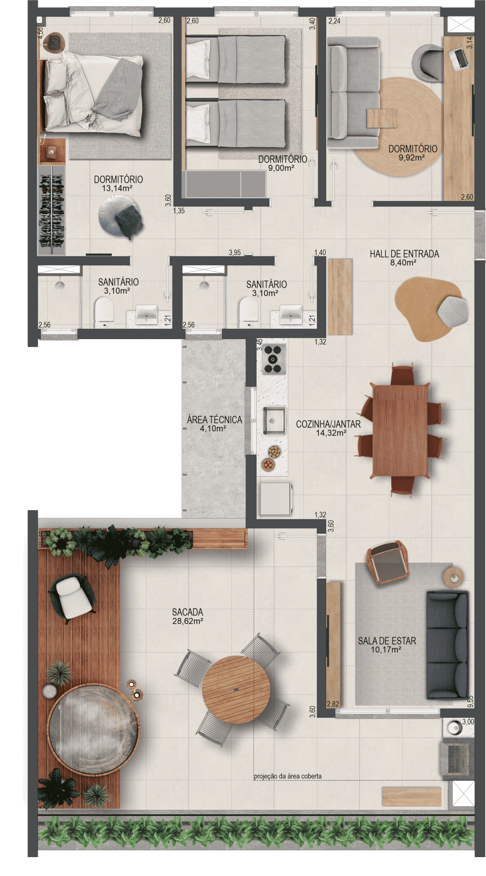 Apartamento Cobertura no Villa Jordão Homeclub