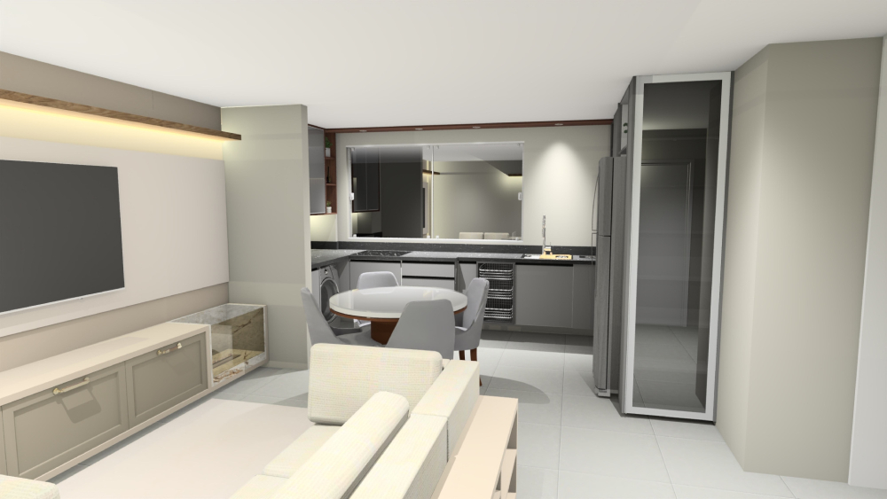 Apartamento mobiliado próximo a Unimed, Três Vendas, Pelotas/RS