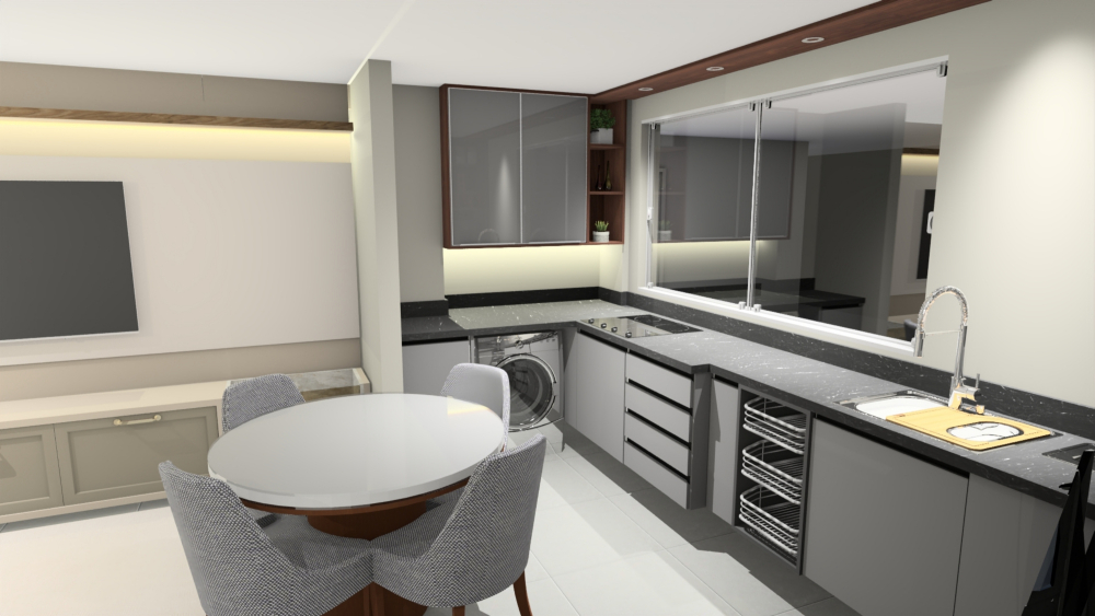 Apartamento mobiliado próximo a Unimed, Três Vendas, Pelotas/RS