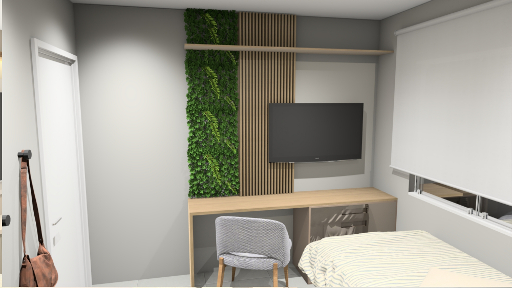 Apartamento mobiliado próximo a Unimed, Três Vendas, Pelotas/RS