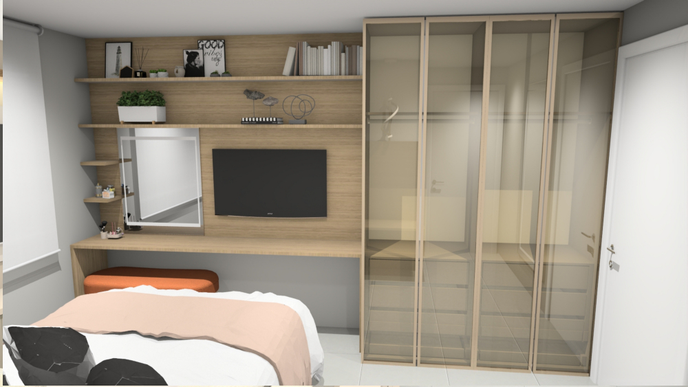 Apartamento mobiliado próximo a Unimed, Três Vendas, Pelotas/RS